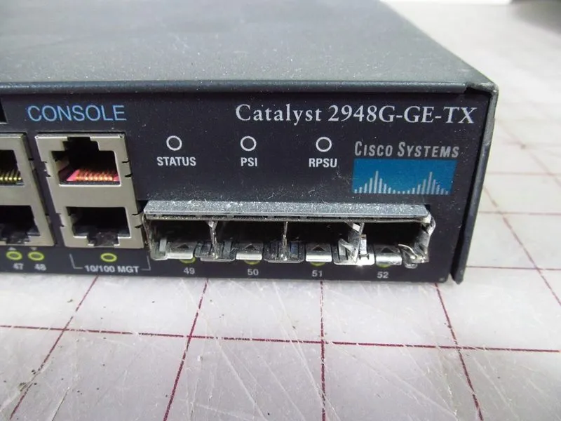 Коммутатор Cisco Catalyst WS-C2948G-GE-TX 48-port Gb Ethernet Network Switch — фото лота 3