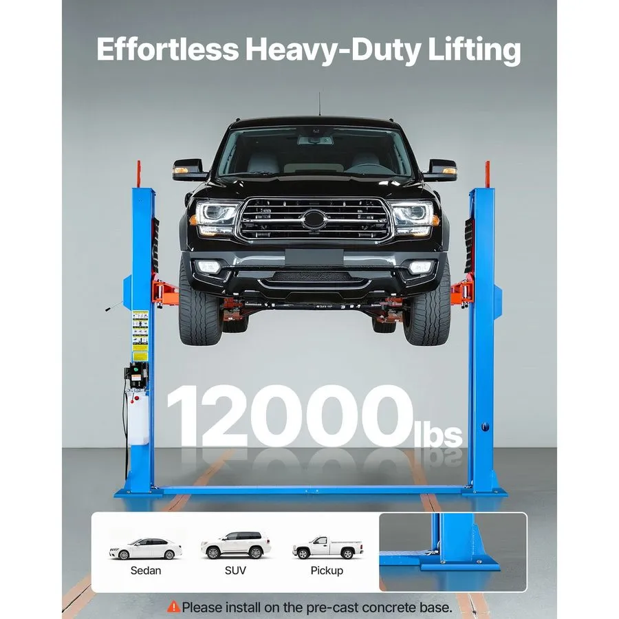 Автоподъёмник 2 Post Car Lift 9000lbs, 74.8in Height, 2.95HP Motor
