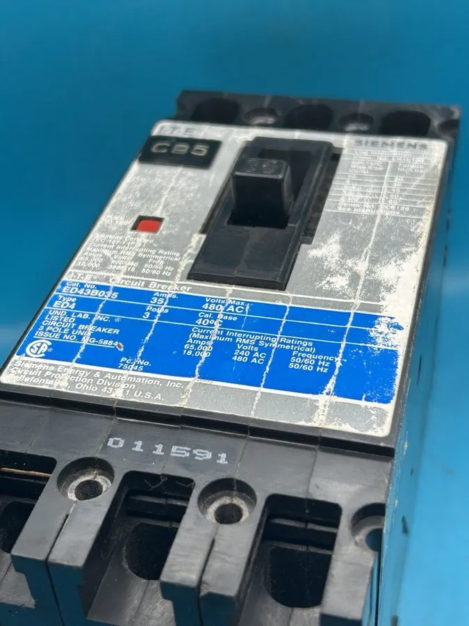 Автоматический выключатель SIEMENS ED43B035 Molded Case Circuit Breaker, ED4 Ser