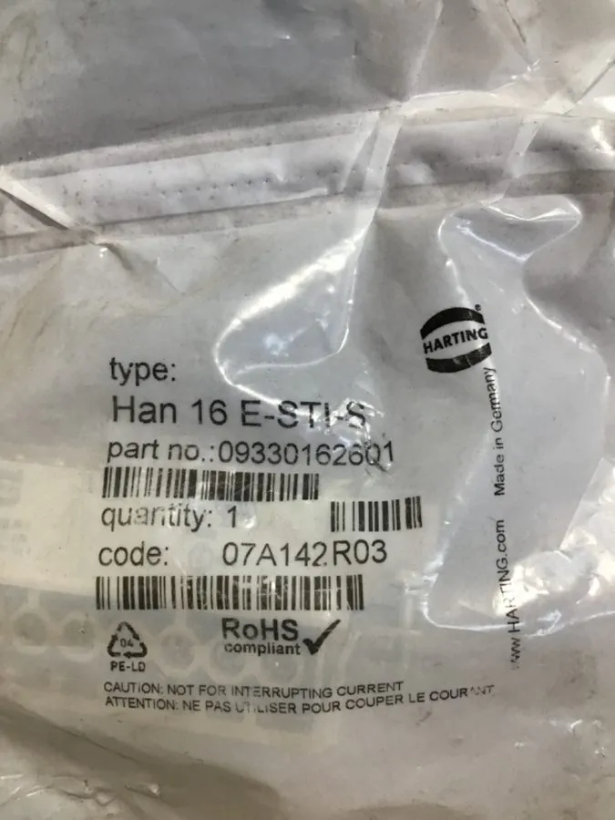 Разъём Harting Han 16E-STI-S Insert Connector 09330162601