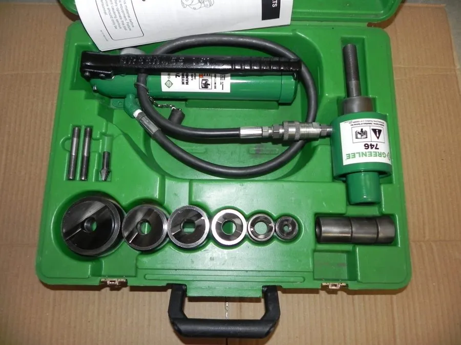 Электрооборудование Greenlee slugbuster knock out punch and hydraulic driver set