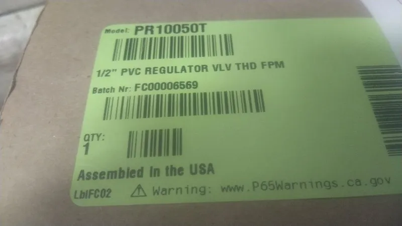 Трубопроводная арматура Hayward PR10050T 1/2 In Threaded x Threaded Connection P — фото лота 1
