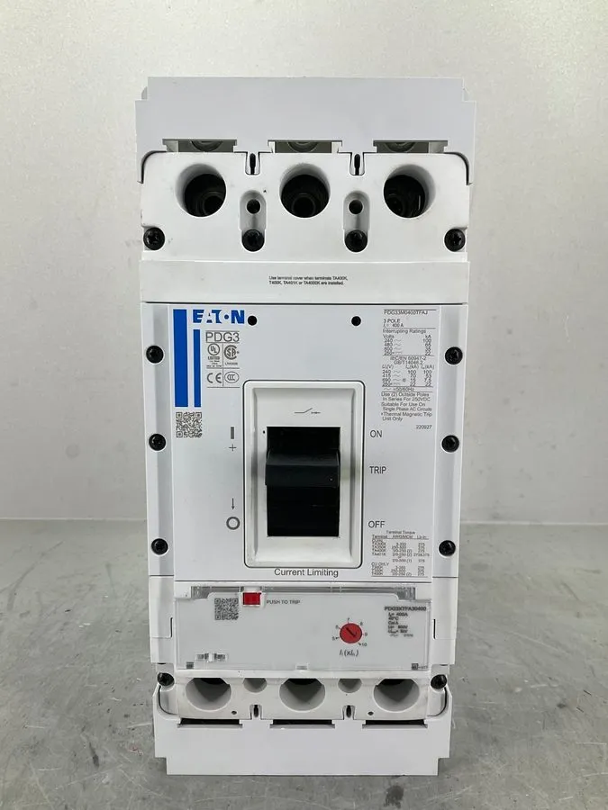 Автоматический выключатель EATON PDG33M0400TFAJ MOLDED CASE CIRCUIT BREAKER 400