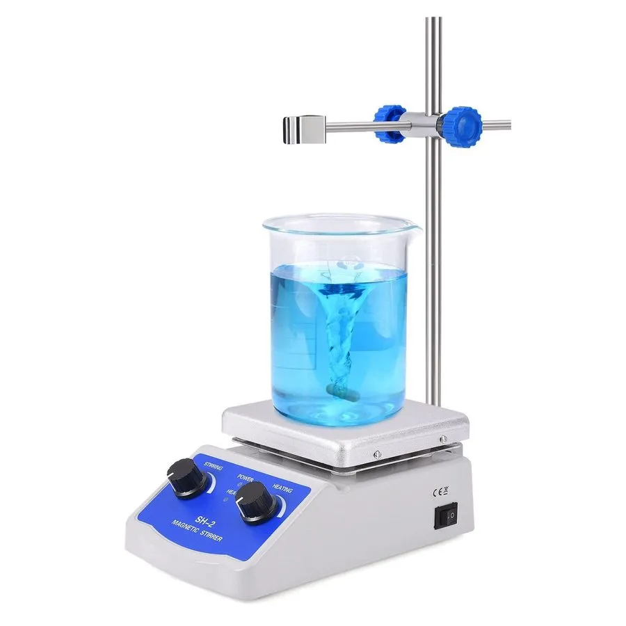 Батарея Magnetic Stirrer Hot Plate Mixer 1000ml Capacity, 520°F, 100-2000 RPM, B
