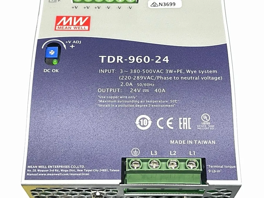 Блок питания TDR-960-24 Single Output Industrial Power Supply 960W 24V DIN Rail
