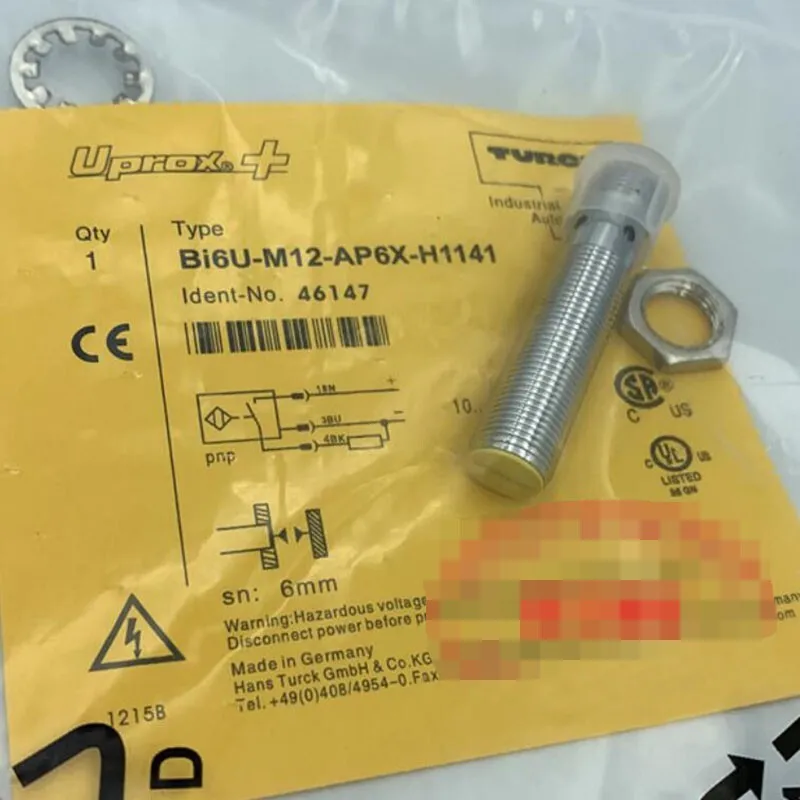 Датчик приближения Turck BI6U-M12-AP6X-H1141 Inductive Proximity Sensor 10-30VDC