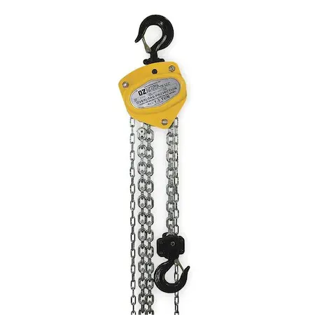 Таль Oz Lifting Products Oz015-20Chop Manual Chain Hoist, 3000 Lb., Lift 20 Ft — фото лота 1