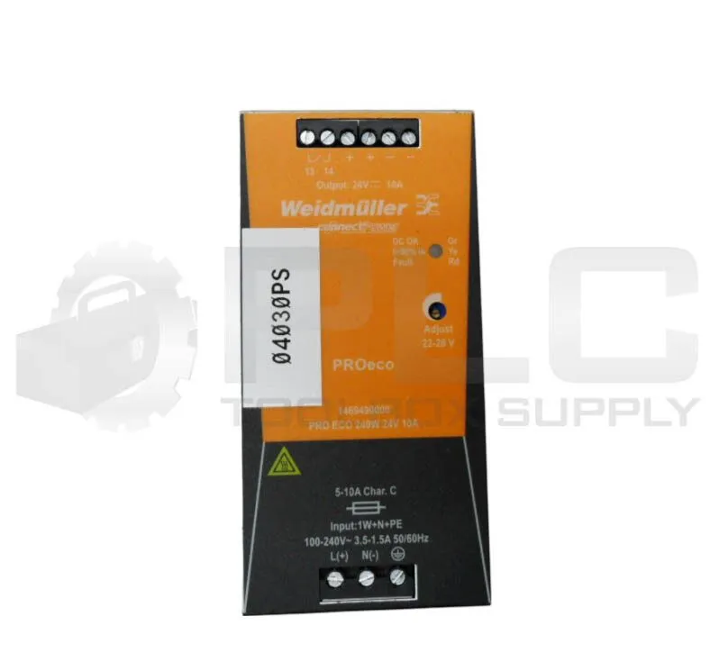 Блок питания Weidmüller PROeco 240W 24V 10A DIN Rail Power Supply 1469490000