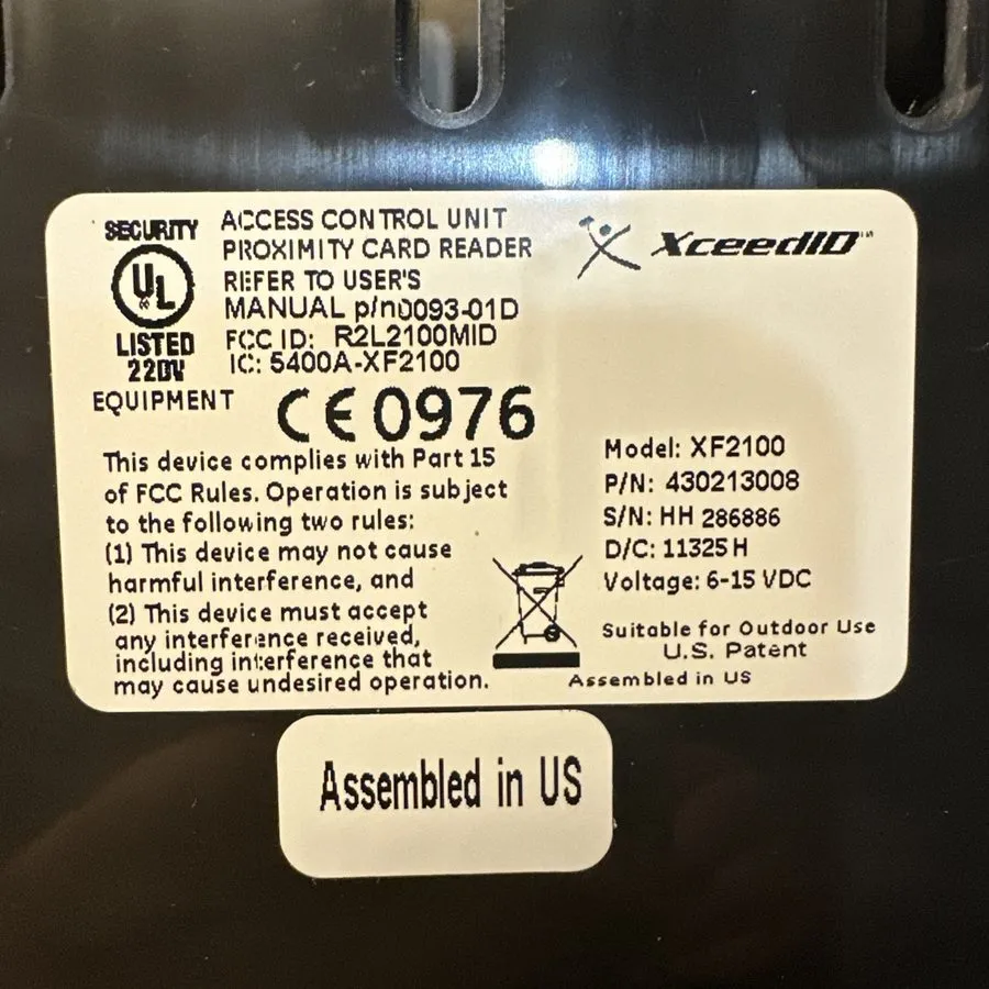 Оборудование видеонаблюдения LENEL /GE LNL-XF2100D-PIV-2 Multi-Technology Mid-Ra — фото лота 2