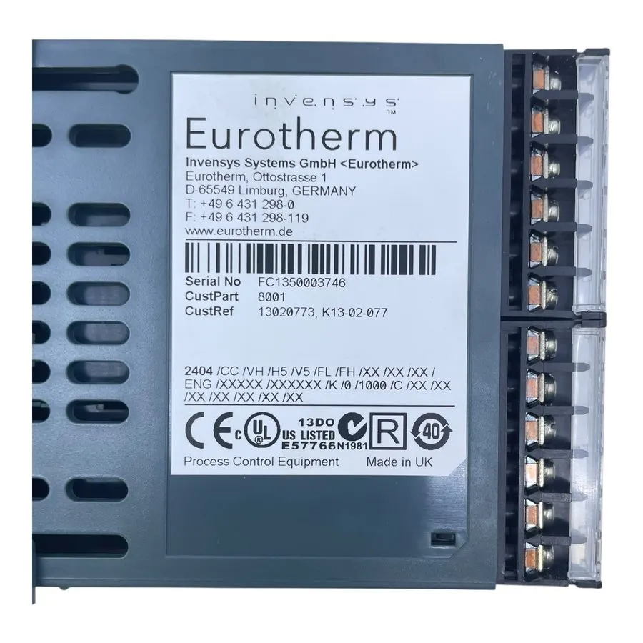 Датчик температуры Eurotherm Prozessregler 2404 Temperature Regulator FC13500037 — фото лота 2