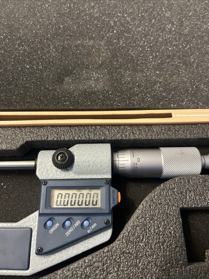 Микрометр Mitutoyo Digital Point Micrometer 0-1 in Range, 0.00005 in Resolution 