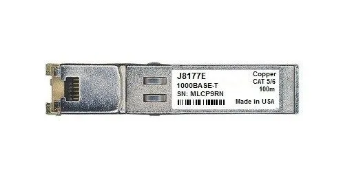 Трансивер HPE Aruba J8177E compatible 1000BASE-TX 1G SFP-T RJ45 T 100m Cat5/6 ca