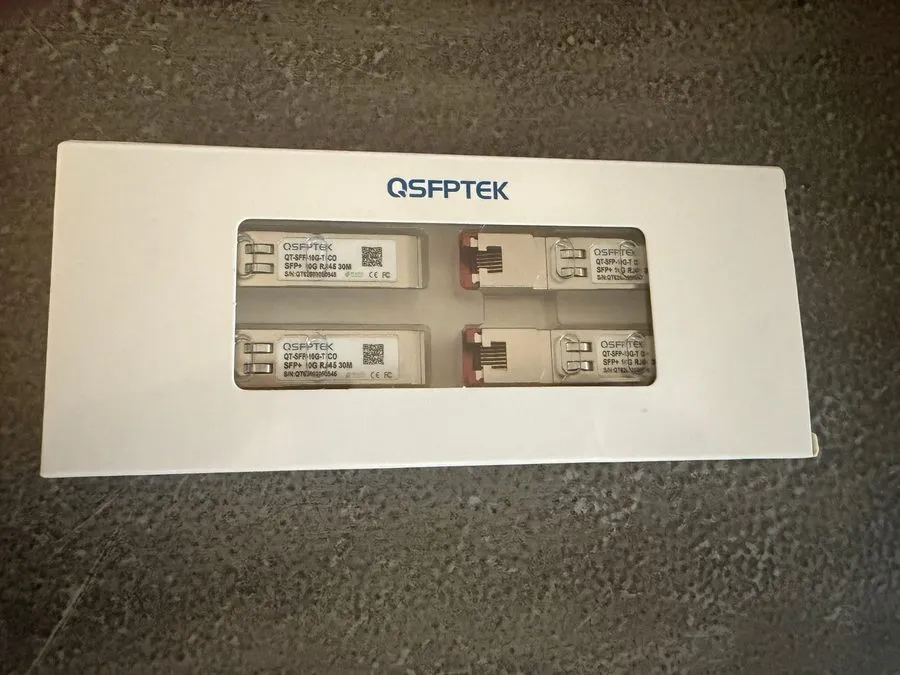 Трансивер QSFPTEK 4-Pack QT-SFP-10G-T, SFP+ 10G RJ45 Transceiver Module 30M