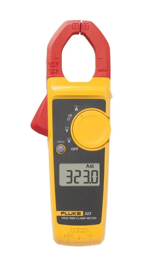 Тестер Fluke 323 True-RMS Digital Clamp Meter, 600V AC & DC Voltage No Leads