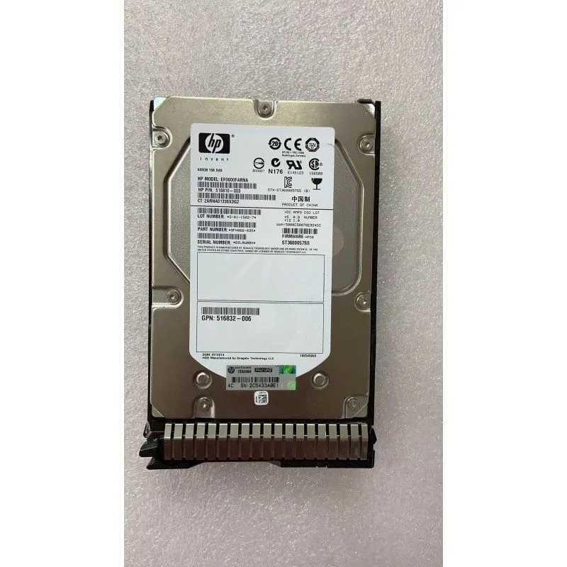 Жёсткий диск HPE 652620-B21 653952-001 600GB 3.5''15K 6G SAS Internal GEN8 HDD