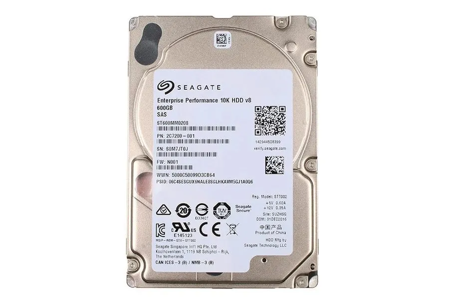 Жёсткий диск SEAGATE 600GB 10K 12G 2.5INCH SAS HDD ST600MM0208 WIPED