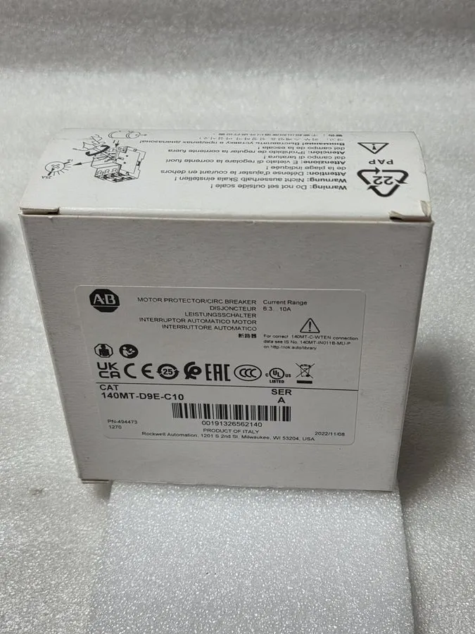 Автоматический выключатель Allen Bradley 140MT-D9E-C10 Motor Protection Circuit 