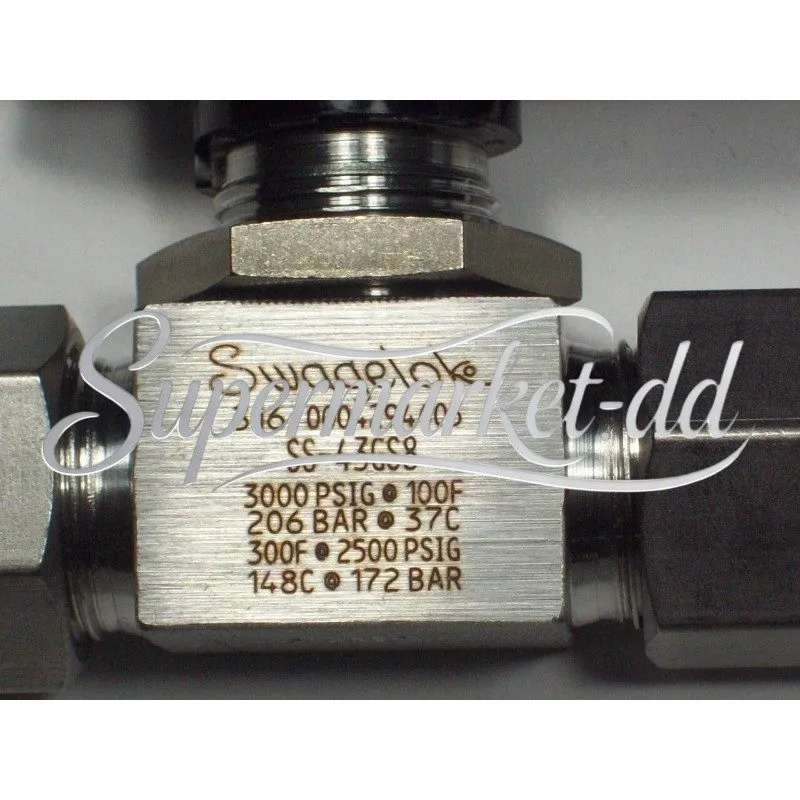 Клапан Swagelok SS-43GS8 1/2" Tube Ball Valve 316 Stainless Steel 3000 PSI