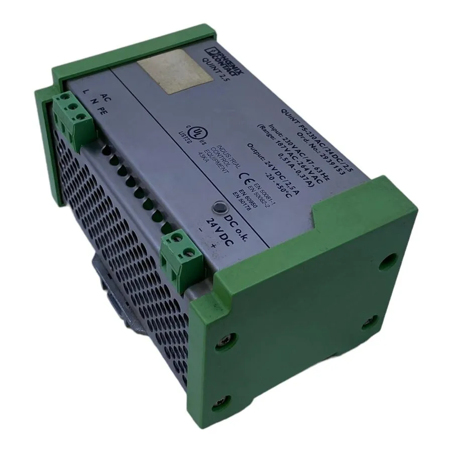 Блок питания Phoenix Contact QUINT PS-230AC/24DC/2,5 Power Supply 2939153 24V DC
