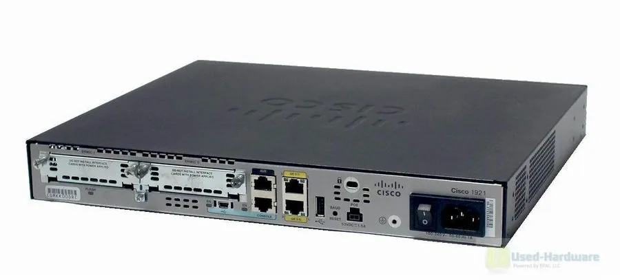 Маршрутизатор Cisco1921/K9 1921 2-Port Gigabit Service Router 512D/256F