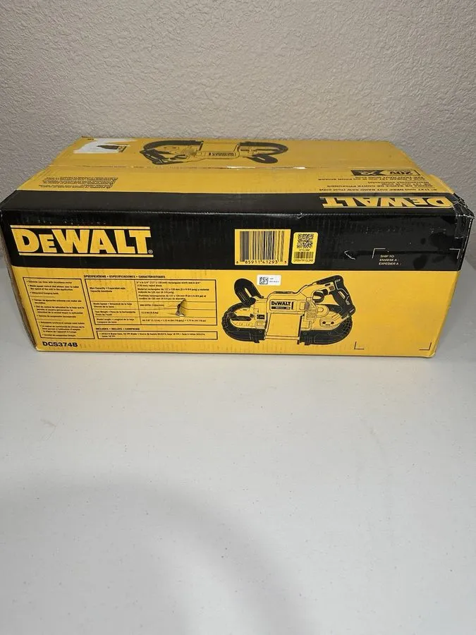 Оборудование ЧПУ DeWALT DCS374B 20V MAX XR® Cordless Brushless Deep Cut Band Saw — фото лота 2
