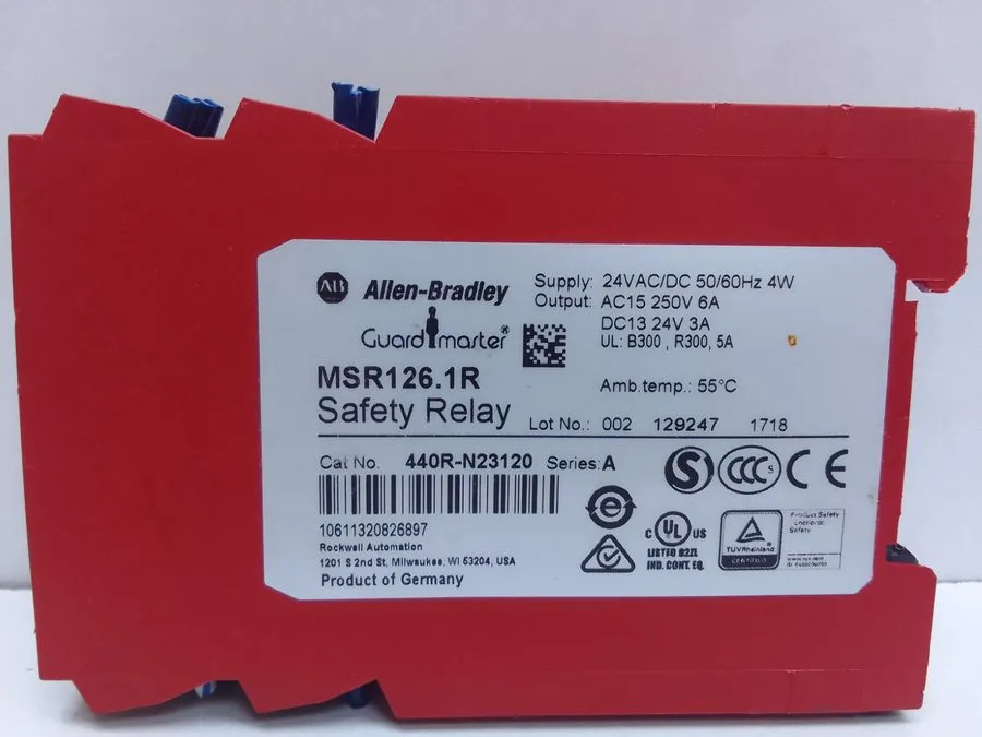 Реле безопасности Allen Bradley 440R-N23120 MSR126.1R, 24V AC/DC,Safety Relay