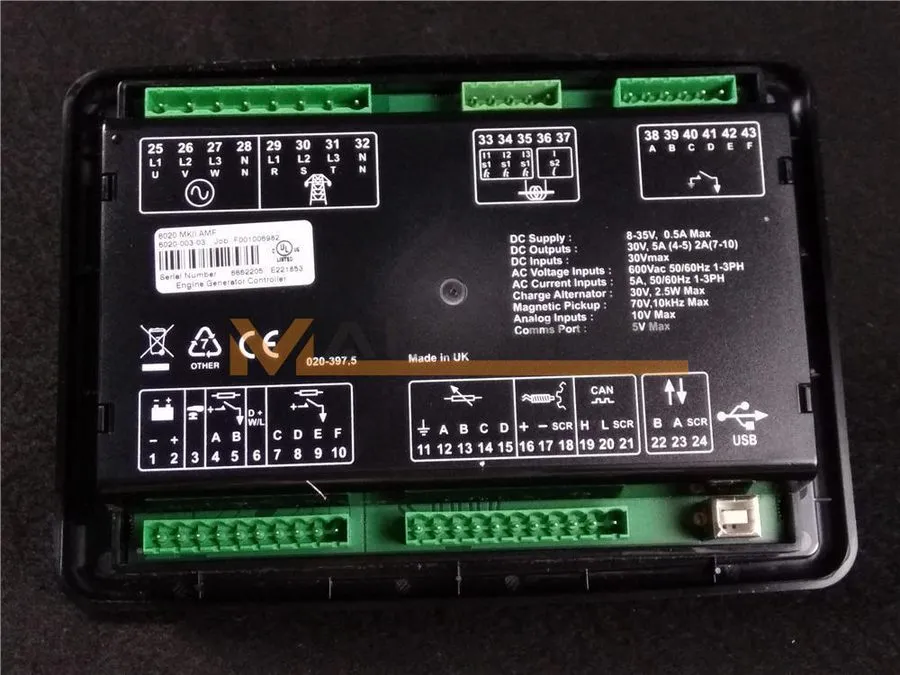 Генератор Deep Sea Electronics DSE6020 Deepsea Generator Controller