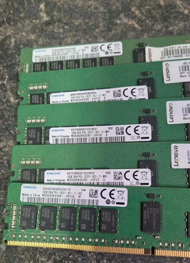 Модуль памяти Multiple Brands 16GB PC4-2400T/2666V/2133P/2933Y Server Memory RAM — фото лота 1