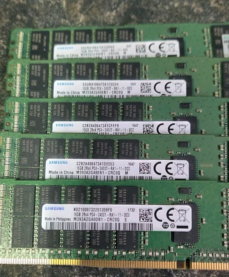 Модуль памяти Multiple Brands 16GB PC4-2400T/2666V/2133P/2933Y Server Memory RAM — фото лота 2