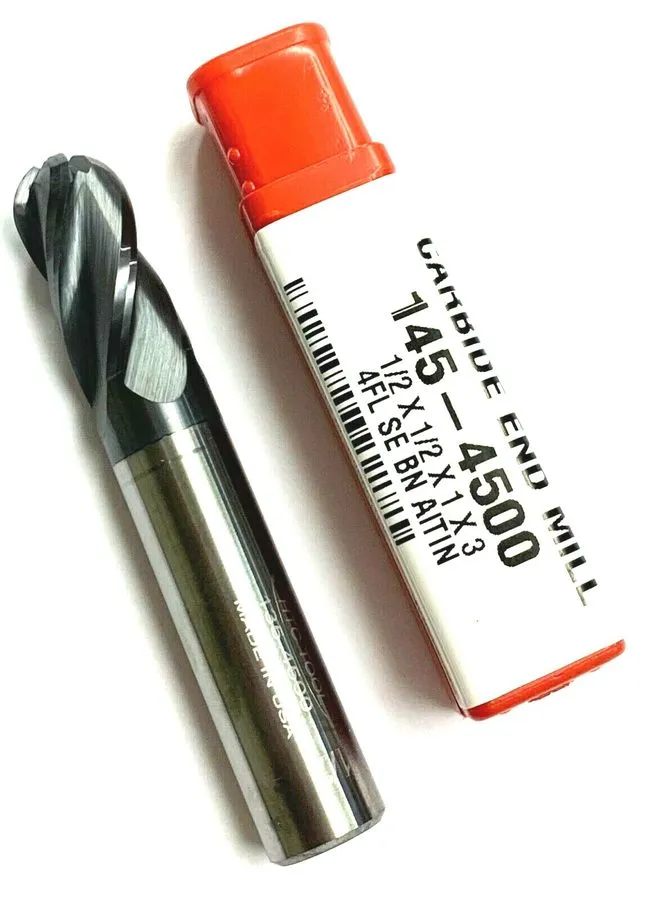 Режущий инструмент 1/2" 4 FLUTE S.E. BALL ALTIN COATED CARBIDE END MILL HTC 145-
