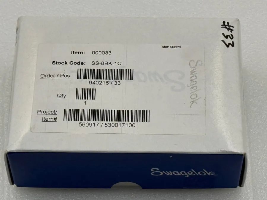 Клапан Swagelok SS-8BK-1C diaphragm valve