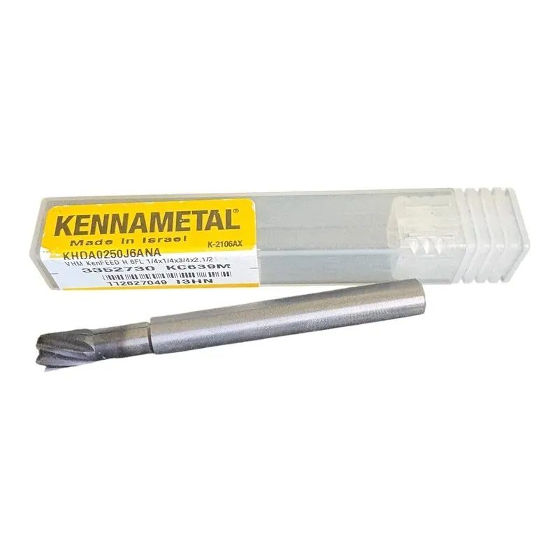 Режущий инструмент KENNAMETAL KHDA0250J6ANA 1/4x1/4x3/4x2-1/2 Carbide End Mill 3 — фото лота 1