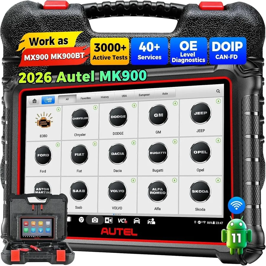 Диагностический сканер 2025 Autel Maxicom MK900 MK900-TS Full TPMS Scanner Tool