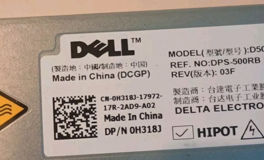 Блок питания Dell D500E-S0 500W Server Power Supply