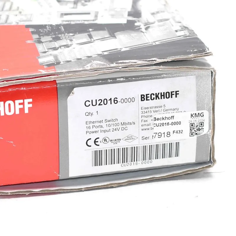 Коммутатор Beckhoff CU2016-0000 Ethernet Switch 16 Port 24 VDC