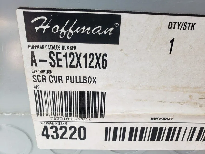 Монтажный шкаф nVent Hoffman ASE12X12X6 12x12x6 NEMA 1 Steel Junction Box Enclos