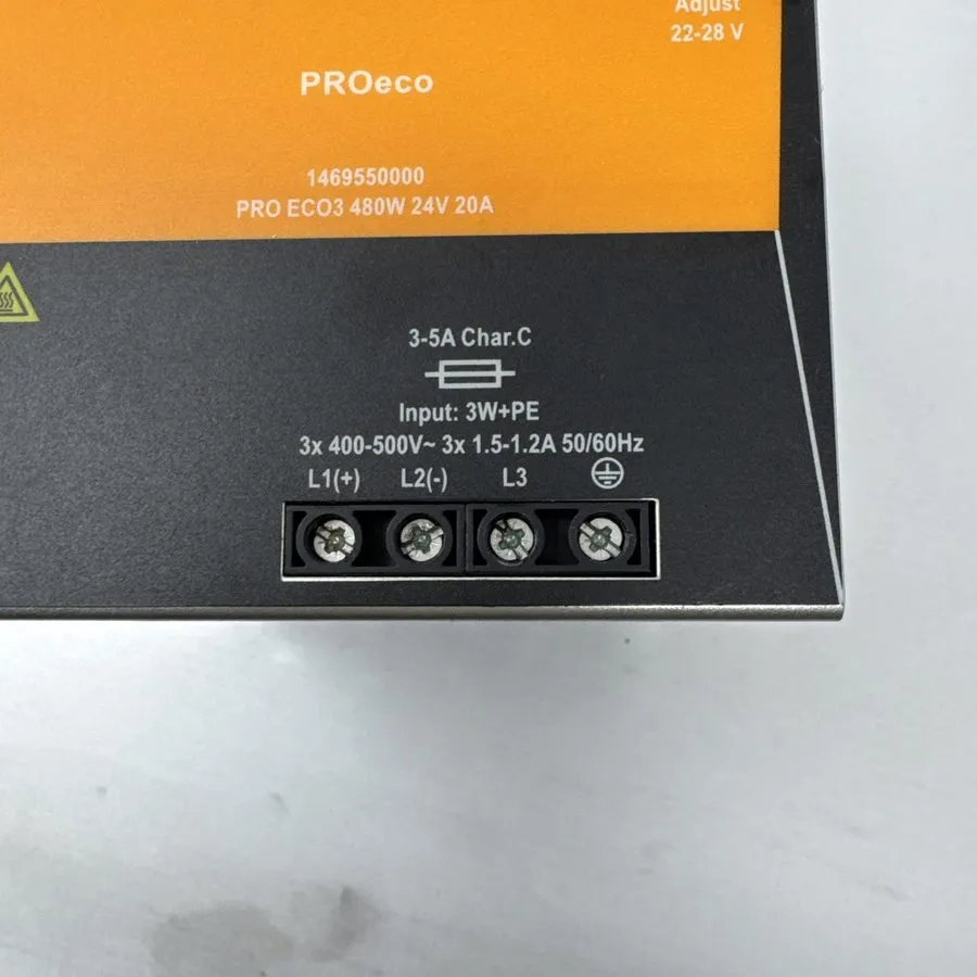 Блок питания Weidmuller PRO ECO3 480W 24V 20A DIN-Rail Power Supply 1469550000