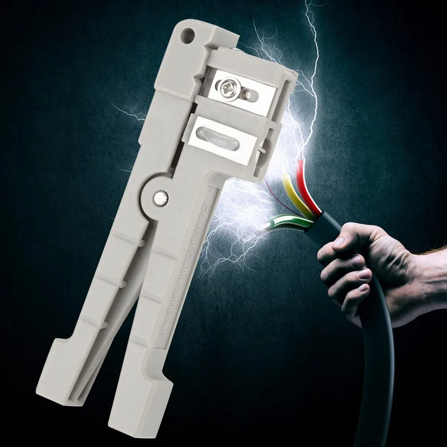 Стриппер Fiber Optic Cutter Tool 45-162 and 45-163 Coax Fiber Optical Cable Stri — фото лота 1
