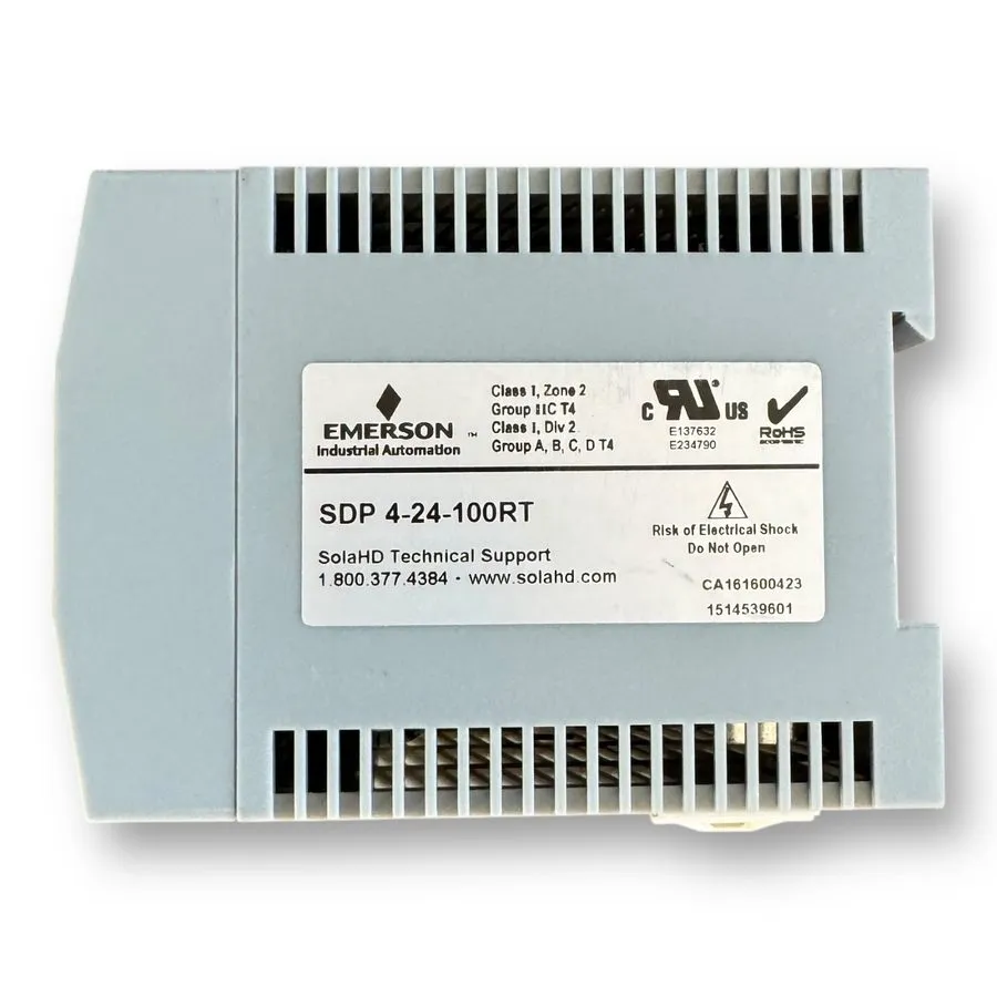 Блок питания SolaHD SDP 4-24-100RT SDP Series DIN Rail Power Supply 24V DC 4.2A 