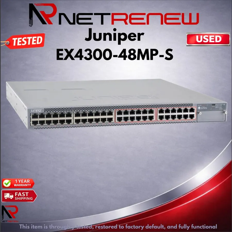 Коммутатор Juniper EX4300-48MP-S PoE++ 10G Multigigabit 48 Port Switch