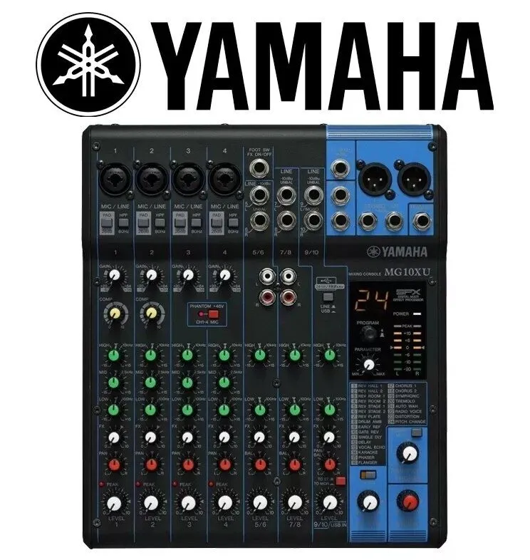 Микшерный пульт YAMAHA MG10XU Analog Mixing Console Audio Interface Mixer Effect