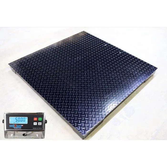 Весы SellEton SL-4040-NN Industrial Floor Scale 40" x 40" Warehouse Pallet 5000 
