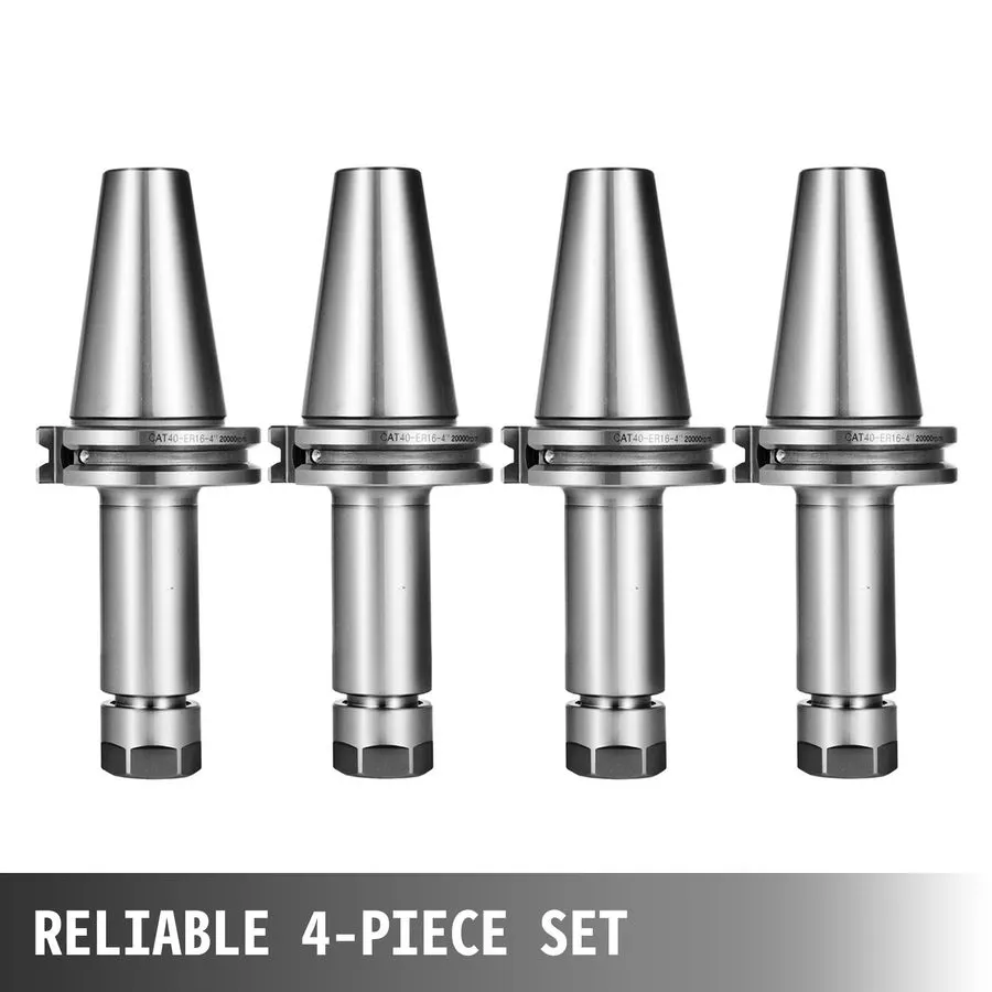 Режущий инструмент CAT40-ER16 COLLET CHUCK--4 CHUCKS Tool Holder Set 100mm