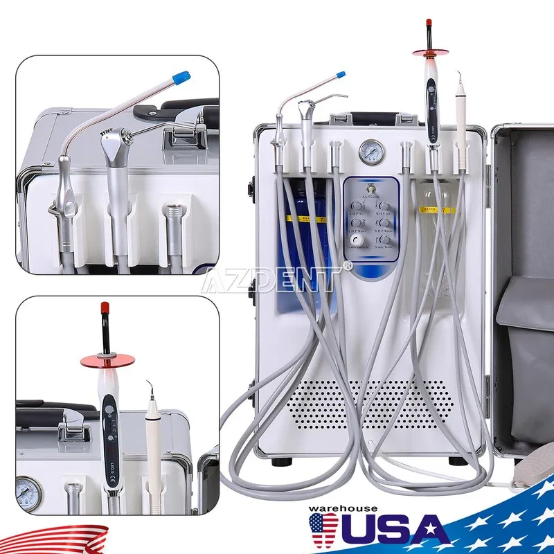 Компрессор Portable Dental Mobile Delivery Unit Rolling Box Air Compressor Sucti