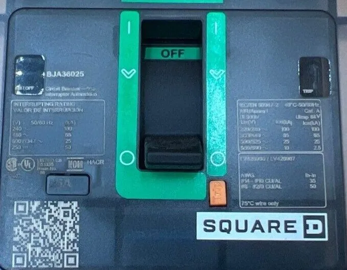 Автоматический выключатель Take Out Square D BJA36025 I-Line Circuit Breaker 25A