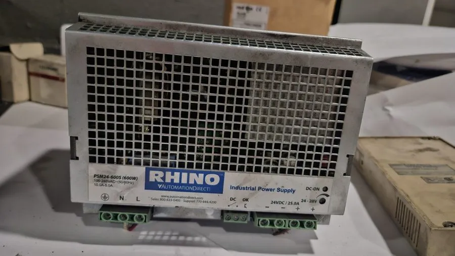Блок питания RHINO PSM24-600S 24V DC POWER SUPPLY 25A 600W AUTOMATIONDIRECT DIN  — фото лота 1