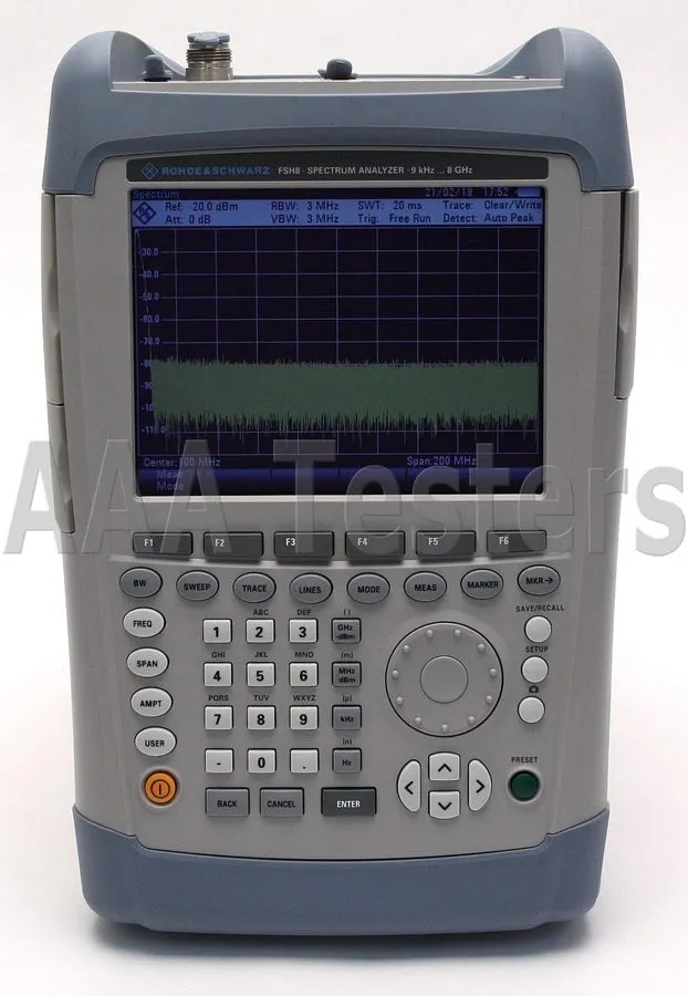 Анализатор спектра Rohde & Schwarz FSH8 Spectrum Analyzer 9 kHz 8 GHz go