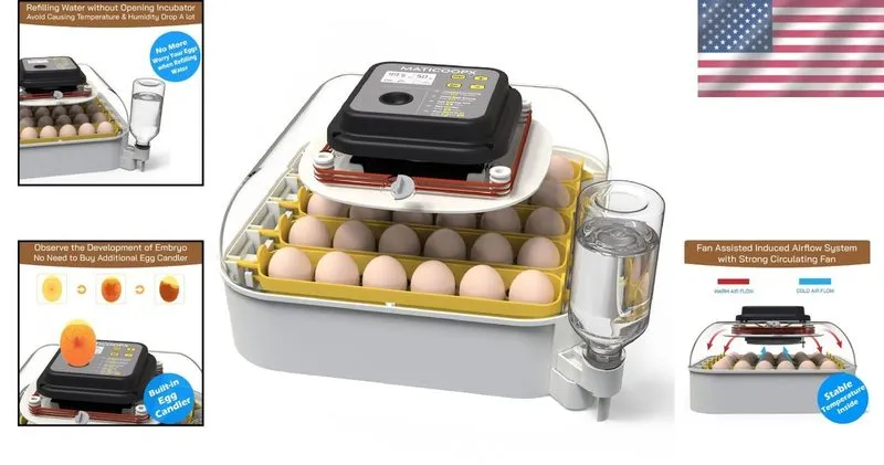 Оборудование Professional 30-Egg Hatching Incubator with Humidity Control & Cand — фото лота 2