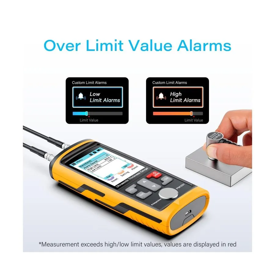 Толщиномер Ultrasonic Thickness Gauge PM1301,Range 0.039 to 11.811 inch, Digital — фото лота 2
