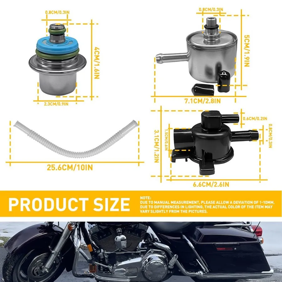 Трубопроводная арматура 1-10X для Harley Davidson Pressure Regulator Kit Replace — фото лота 2